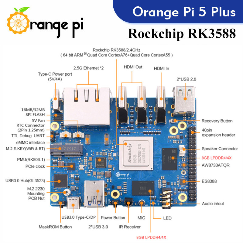 Orange Pi 5 Plus Computador de - Radxa Rock 5B 16Gb avaliação e preço