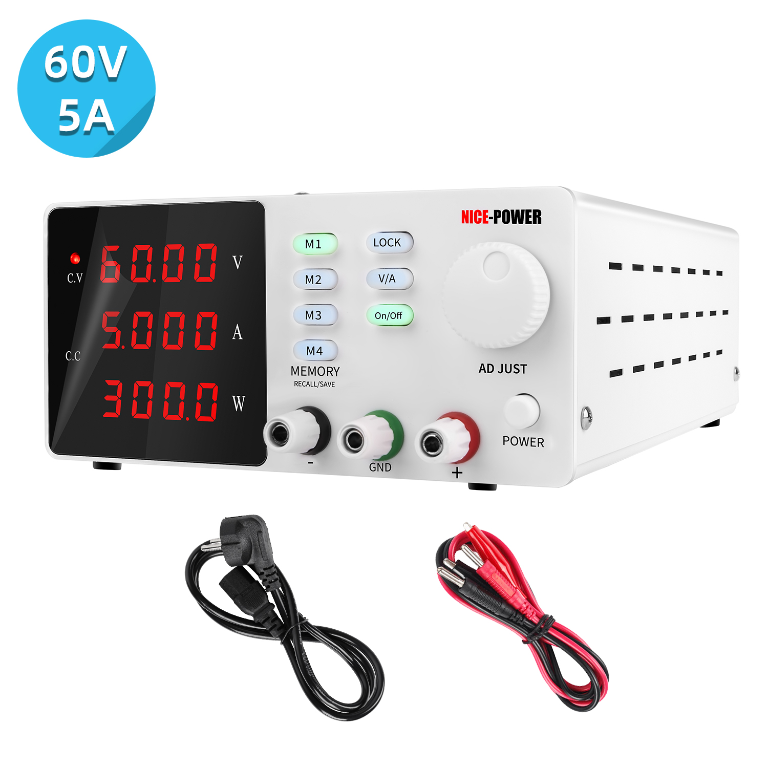 Novo design Nice Power Spps-S6 - Programmable Dc Power Supply 60V 5A avaliação e preço