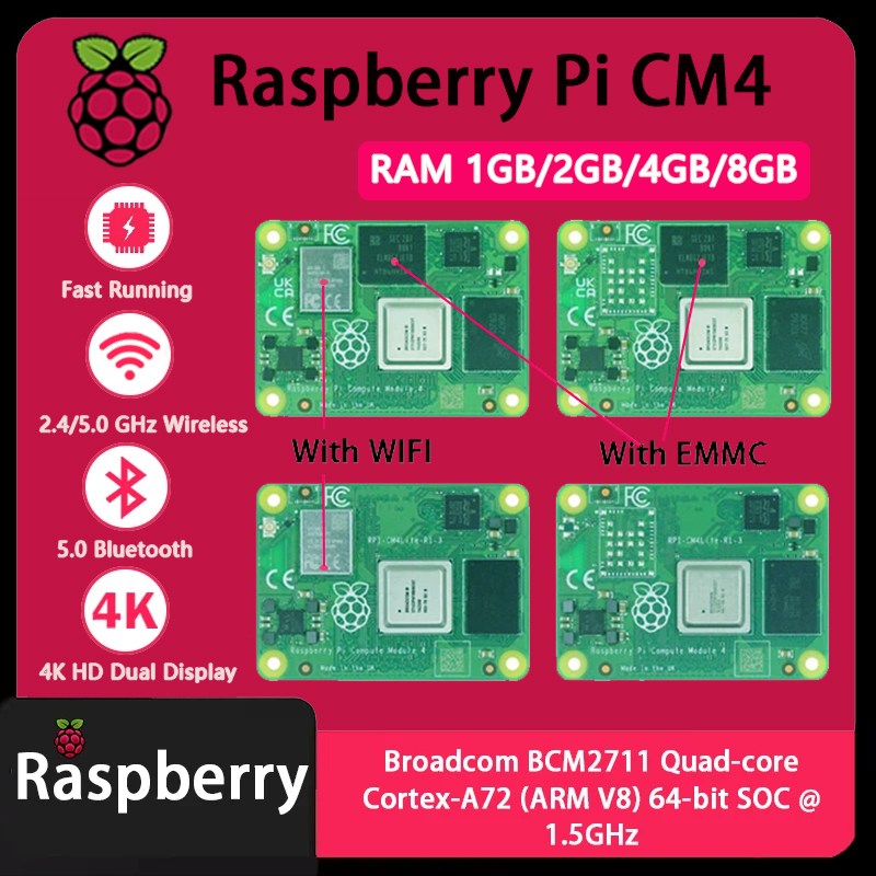 Raspberry pi cm4 1gb/2gb/4gb/8 - Raspberry Pi Compute Module 4 8Gb 32Gb avaliação e preço