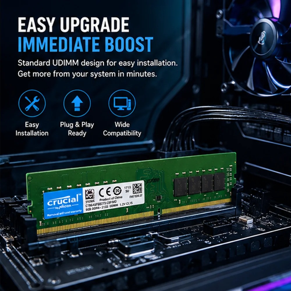 Memória Crucial RAM DDR4 para  - Khadas Vim4 8Gb avaliação e preço